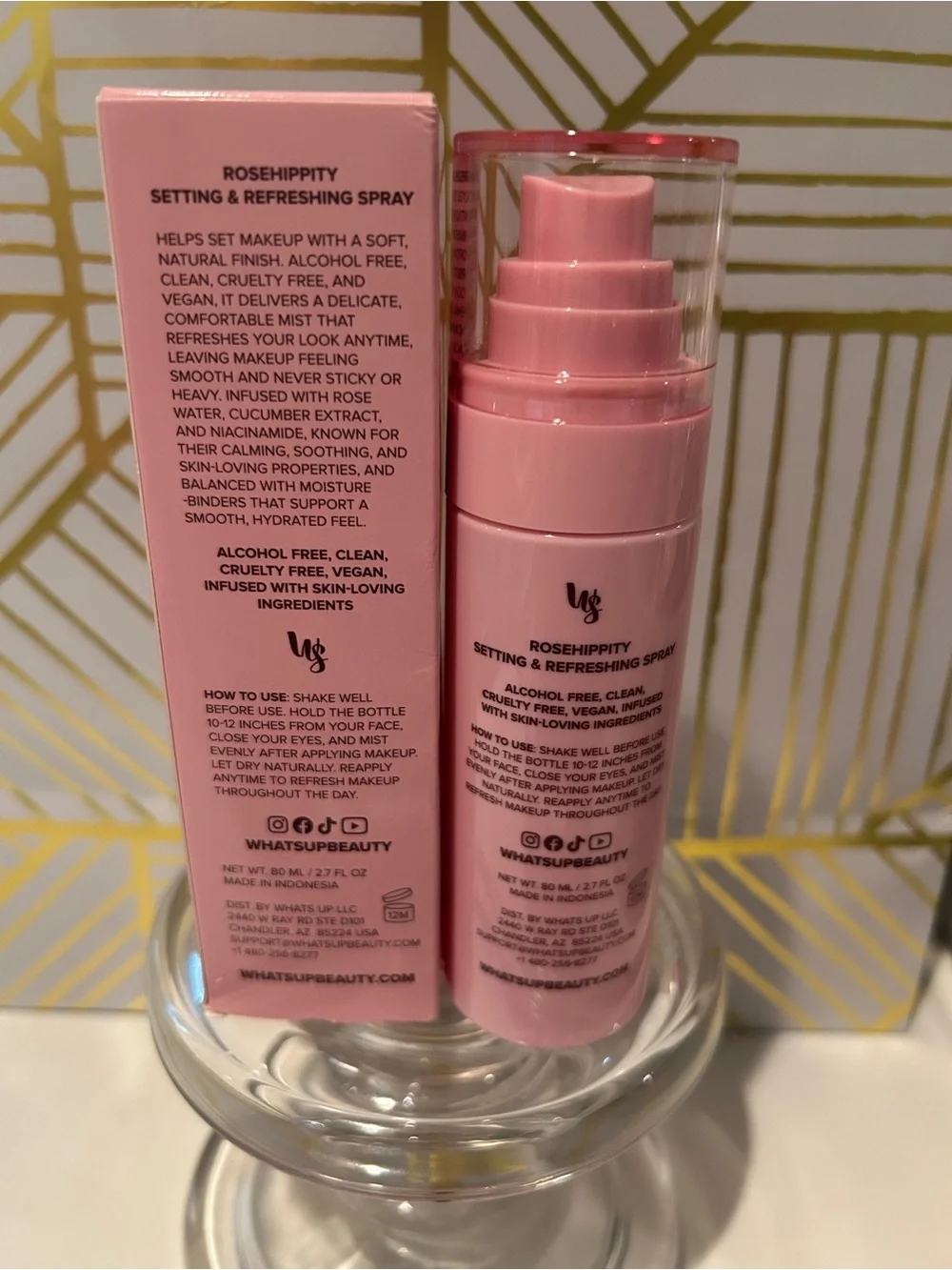 ✨ What’s Up Beauty Rosehippity Setting & Refreshing Spray | Full Size | NIB